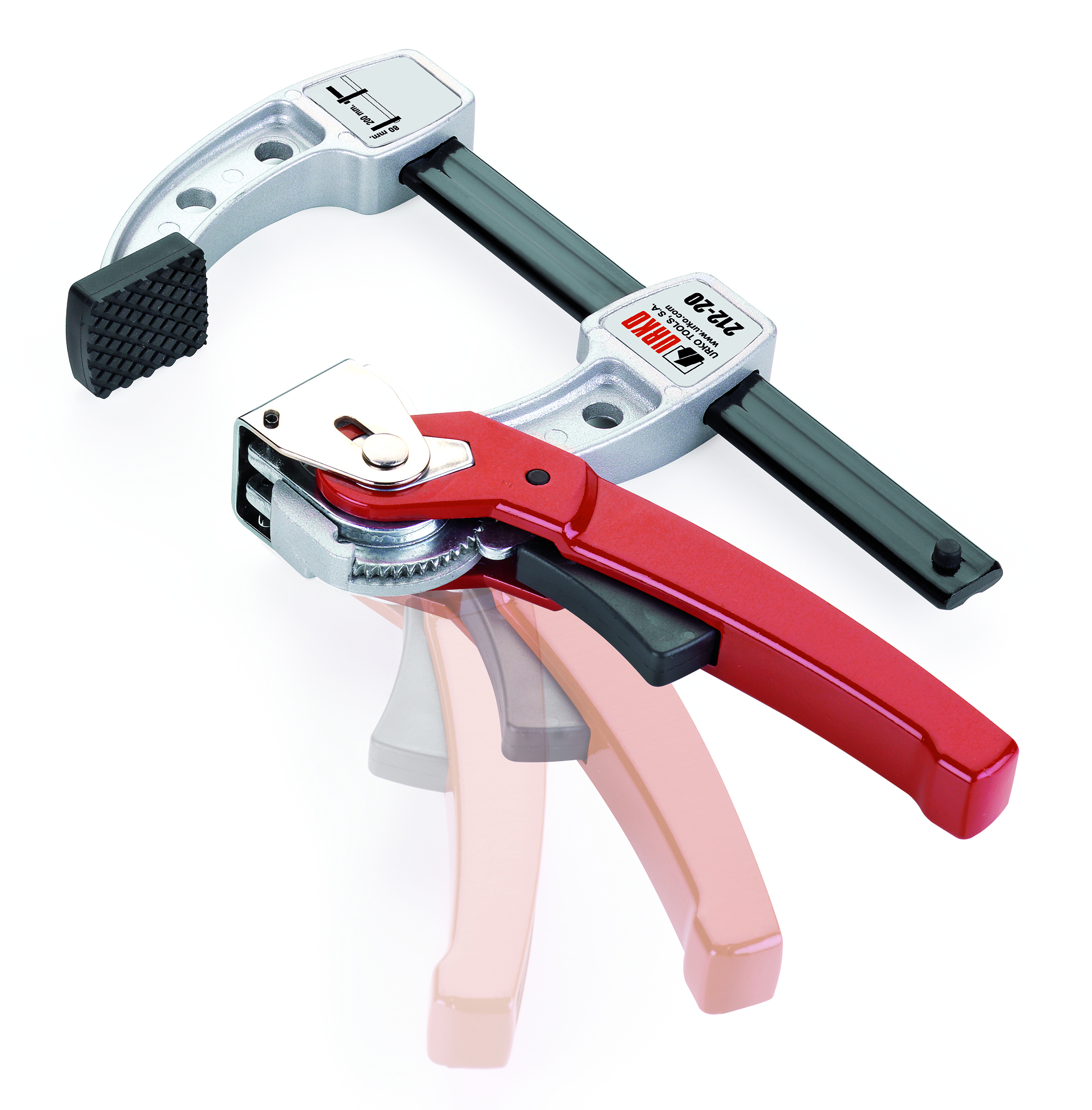 212 Apriete Sargento Leva Urko - Llanta 20x6 mm. - Alcance 95 mm.